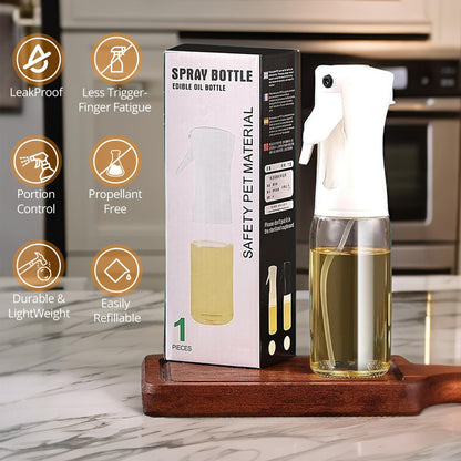2 in 1 Premium Oil Spray Bottle for Cooking | Kitchen BBQ Air Fryer Oil Sprayer
