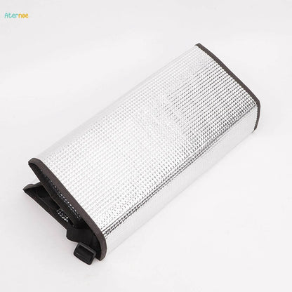 AC Outdoor Unit Sunshade Cover 3mm – Silver Foil Reflective Heat Shield & Dust Protector for Air Conditioner External Units With Clip