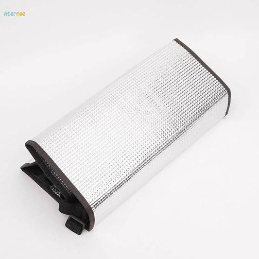 AC Outdoor Unit Sunshade Cover 3mm – Silver Foil Reflective Heat Shield & Dust Protector for Air Conditioner External Units With Clip