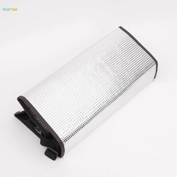 AC Outdoor Unit Sunshade Cover 3mm – Silver Foil Reflective Heat Shield & Dust Protector for Air Conditioner External Units With Clip